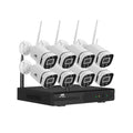 UL-tech Wireless CCTV Security System 8CH NVR 3MP 8 Square Cameras CCTV-WF-CLA-8C-8P