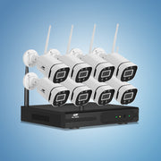 UL-tech Wireless CCTV Security System 8CH NVR 3MP 8 Square Cameras CCTV-WF-CLA-8C-8P