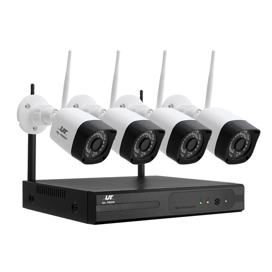 UL-tech 3MP Wireless CCTV 8CH 4 Square Camera CCTV-WF-HF230446-8C-4S