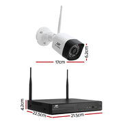 UL-tech 3MP Wireless CCTV 8CH 4 Square Camera CCTV-WF-HF230446-8C-4S