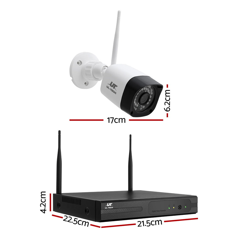 UL-tech 3MP Wireless CCTV 8CH 4 Square Camera CCTV-WF-HF230446-8C-4S