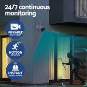UL-tech 3MP Wireless CCTV 8CH 4 Square Camera CCTV-WF-HF230446-8C-4S