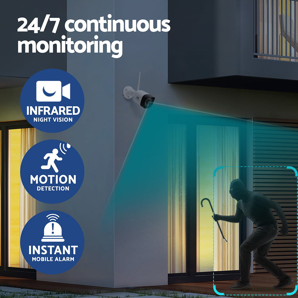 UL-tech 3MP Wireless CCTV 8CH 4 Square Camera CCTV-WF-HF230446-8C-4S