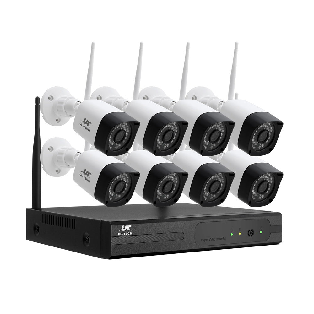 UL-tech 3MP Wireless CCTV 8CH 8 Square Camera CCTV-WF-HF230446-8C-8S