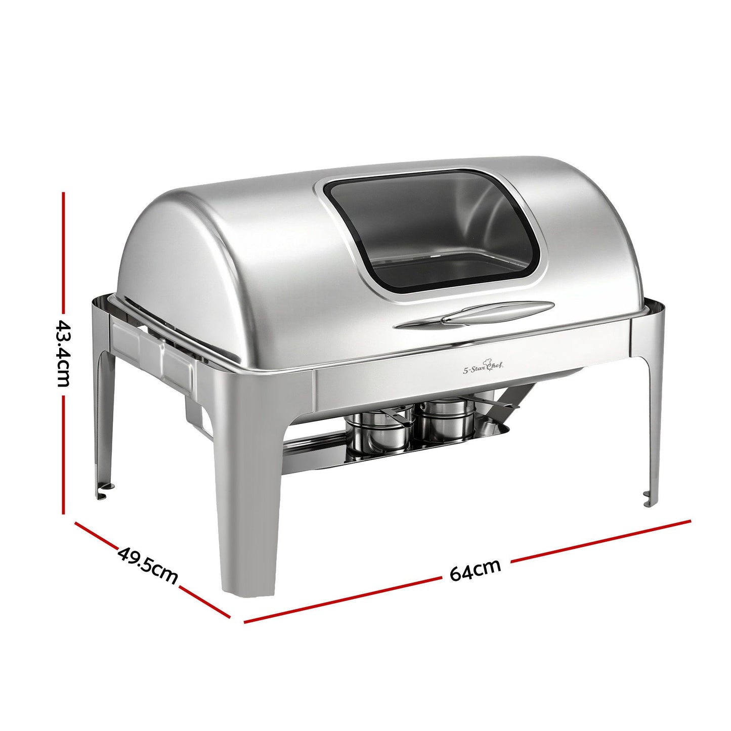 5 Star Chef 9L Chafing Dish Buffet Warmer Food Warmer Catering Server