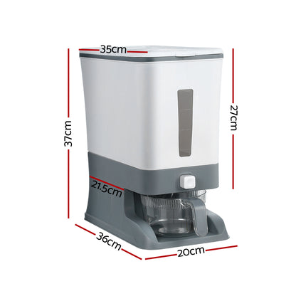 5-Star Chef Cereal Dispenser Rice Container 12KG CD-B-7025-GR