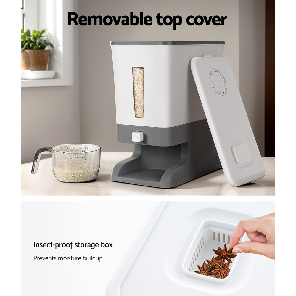 5-Star Chef Cereal Dispenser Rice Container 12KG CD-B-7025-GR