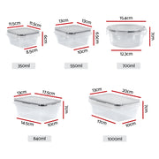 5-Star Chef Cereal Dispenser Food Storage Container 16PCS CD-B-8014-BK