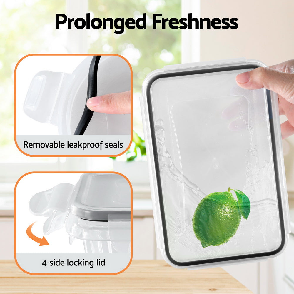 5-Star Chef Cereal Dispenser Food Storage Container 16PCS CD-B-8014-BK