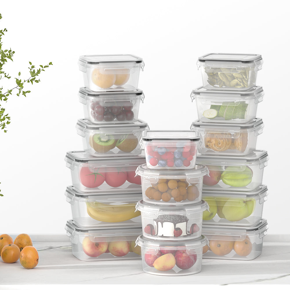 5-Star Chef Cereal Dispenser Food Storage Container 16PCS CD-B-8014-BK