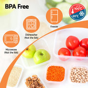 5-Star Chef Cereal Dispenser Food Storage Container 16PCS CD-B-8014-BK