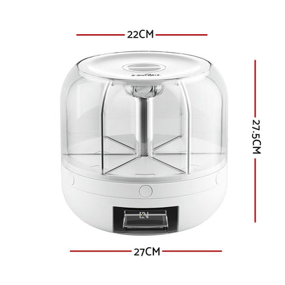 5-Star Chef Cereal Dispenser Grain Container 7KG CD-RCH360-WH