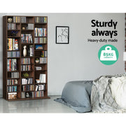 Artiss Bookshelf CD Storage Rack - BERT Walnut CD-SHELF-ES-AB