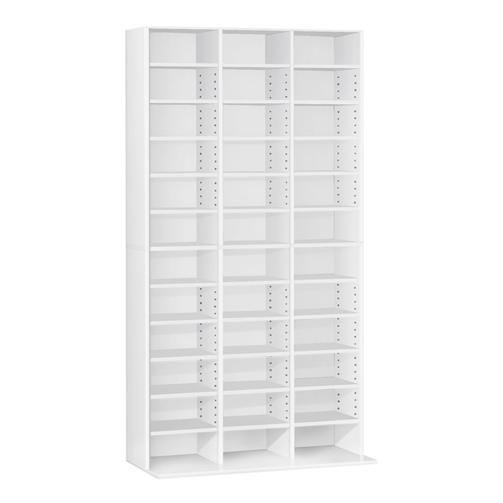 Artiss Bookshelf CD Storage Rack - BERT White CD-SHELF-WH-AB