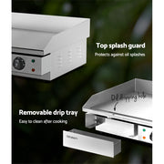 Devanti Commercial Electric Griddle 73cm BBQ Grill Plate 4400W CEG-D5C-DOUBLE