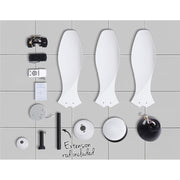 Devanti 48'' Ceiling Fan DC Motor w/Light w/Remote - White CF-B-48-310-WH