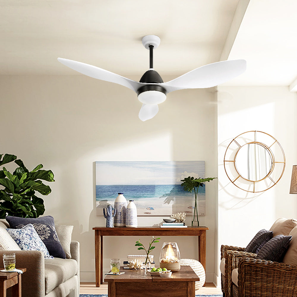 Devanti 48'' Ceiling Fan DC Motor w/Light w/Remote - White CF-B-48-310-WH