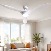 Devanti 52'' Ceiling Fan DC Motor w/Light w/Remote - White CF-B-52-310B-WH