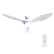 Devanti 52'' Ceiling Fan DC Motor w/Light w/Remote - White CF-B-52-310B-WH