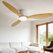 Devanti 52'' Ceiling Fan DC Motor w/Light w/Remote - Light Wood CF-B-52-42Y-LW