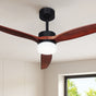 Devanti 52'' Ceiling Fan DC Motor 3 Blades w/Light - Dark Wood CF-B-52-C142-DW