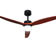 Devanti 52'' Ceiling Fan DC Motor 3 Blades w/Light - Dark Wood CF-B-52-C142-DW
