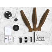 Devanti 52'' Ceiling Fan AC Motor 3 Blades w/Remote - Dark Wood CF-B-52-NL-142-DW