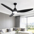 Devanti 64 Inch Ceiling Fan DC Motor w/Light w/Remote - Black