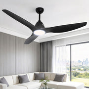 Devanti 64 Inch Ceiling Fan DC Motor w/Light w/Remote - Black