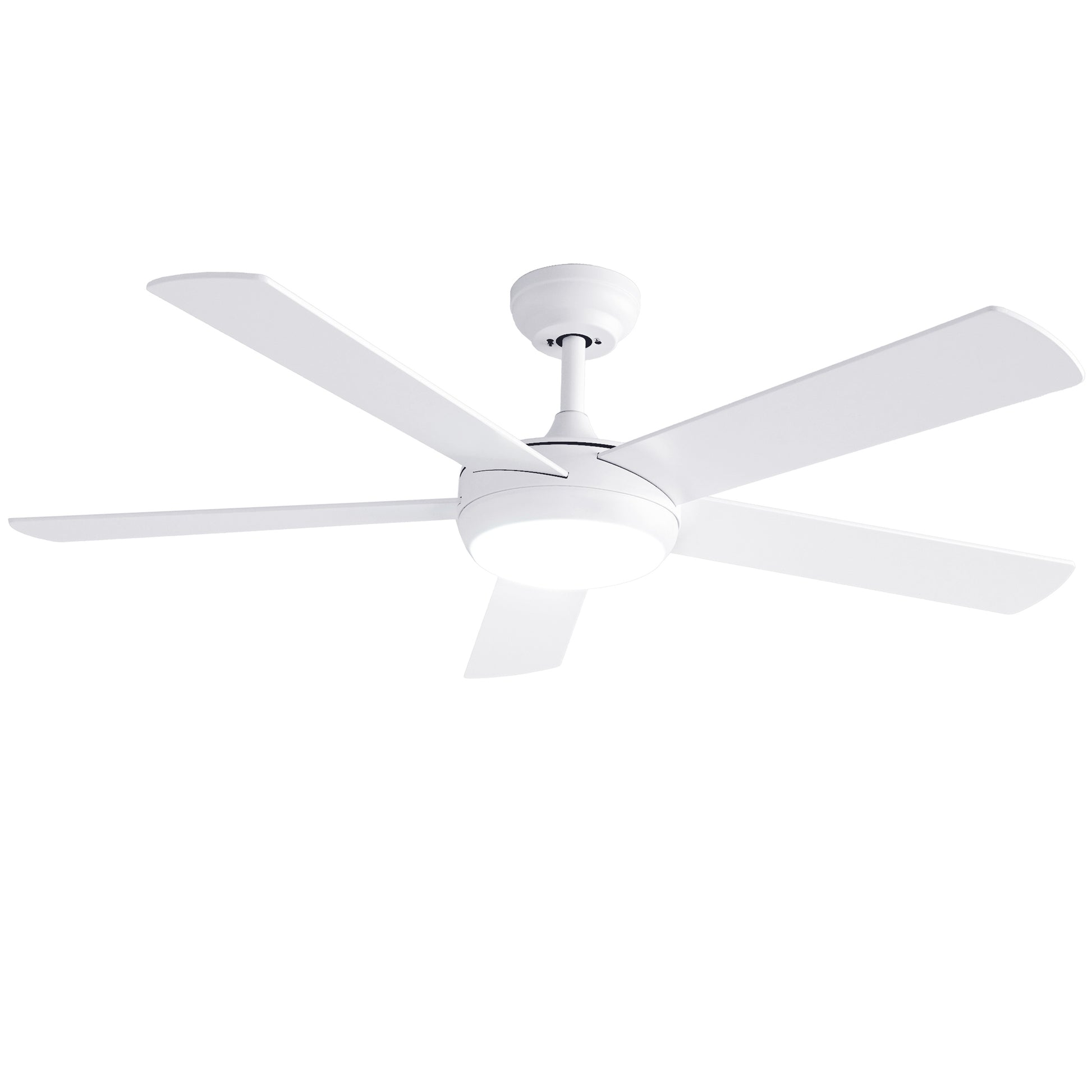 Devanti 52'' Ceiling Fan 5 Blades DC Motor w/Light w/Remote White CF-C-52-5B-986-WH