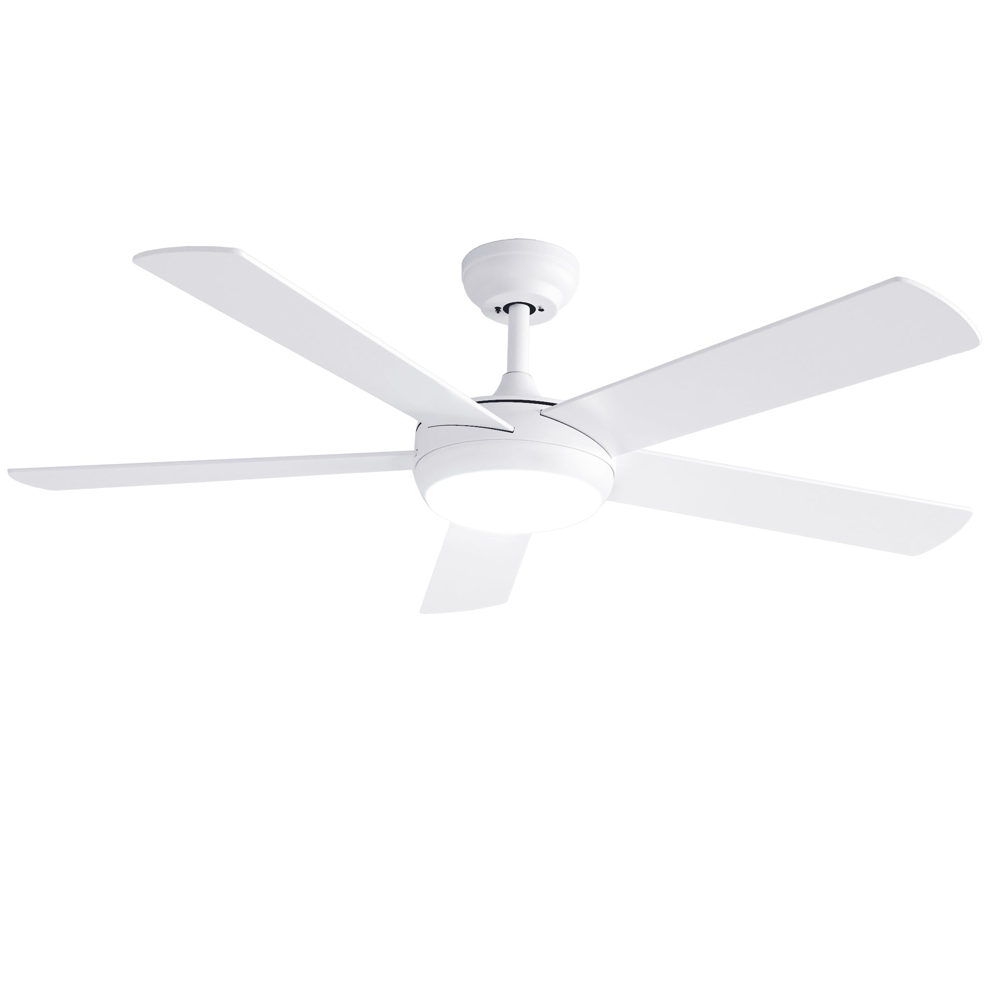 Devanti 52'' Ceiling Fan 5 Blades DC Motor w/Light w/Remote White CF-C-52-5B-986-WH
