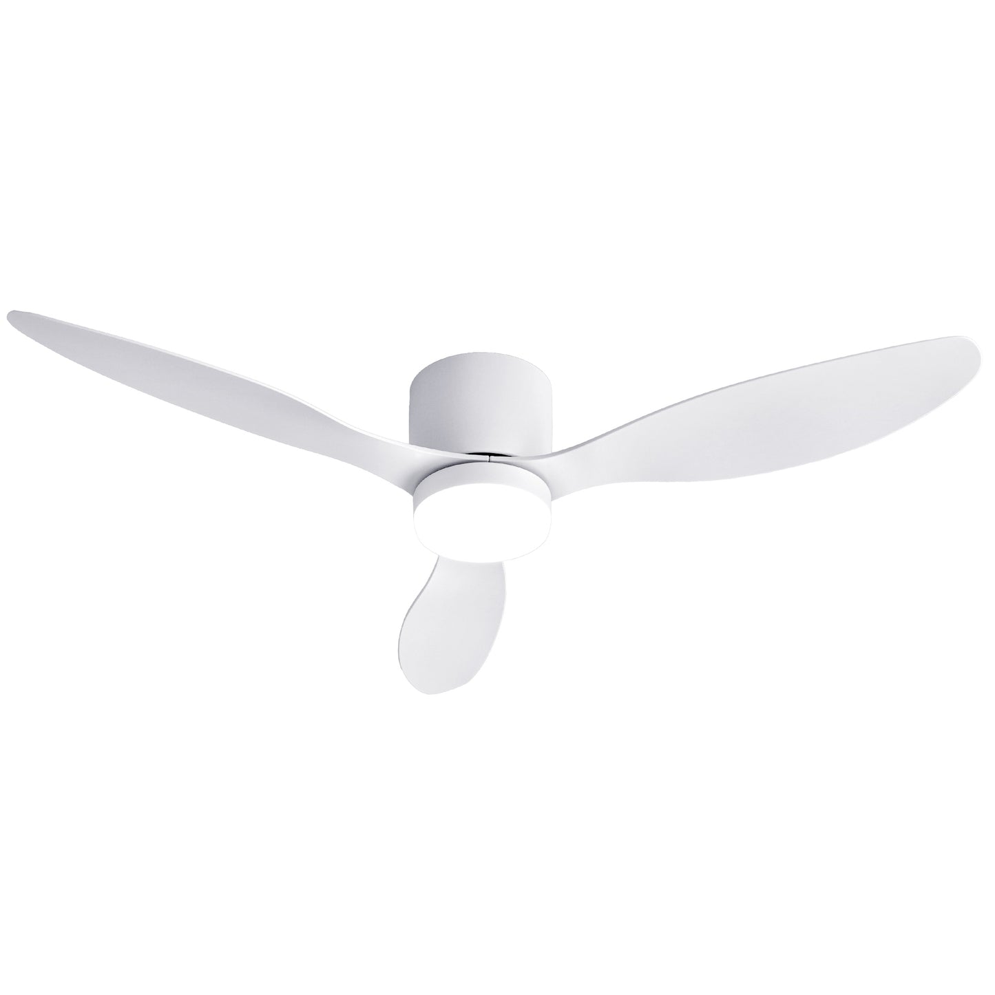 Devanti 52'' Ceiling Fan 3 Blades DC Motor w/Light w/Remote White CF-C-52-70L-WH