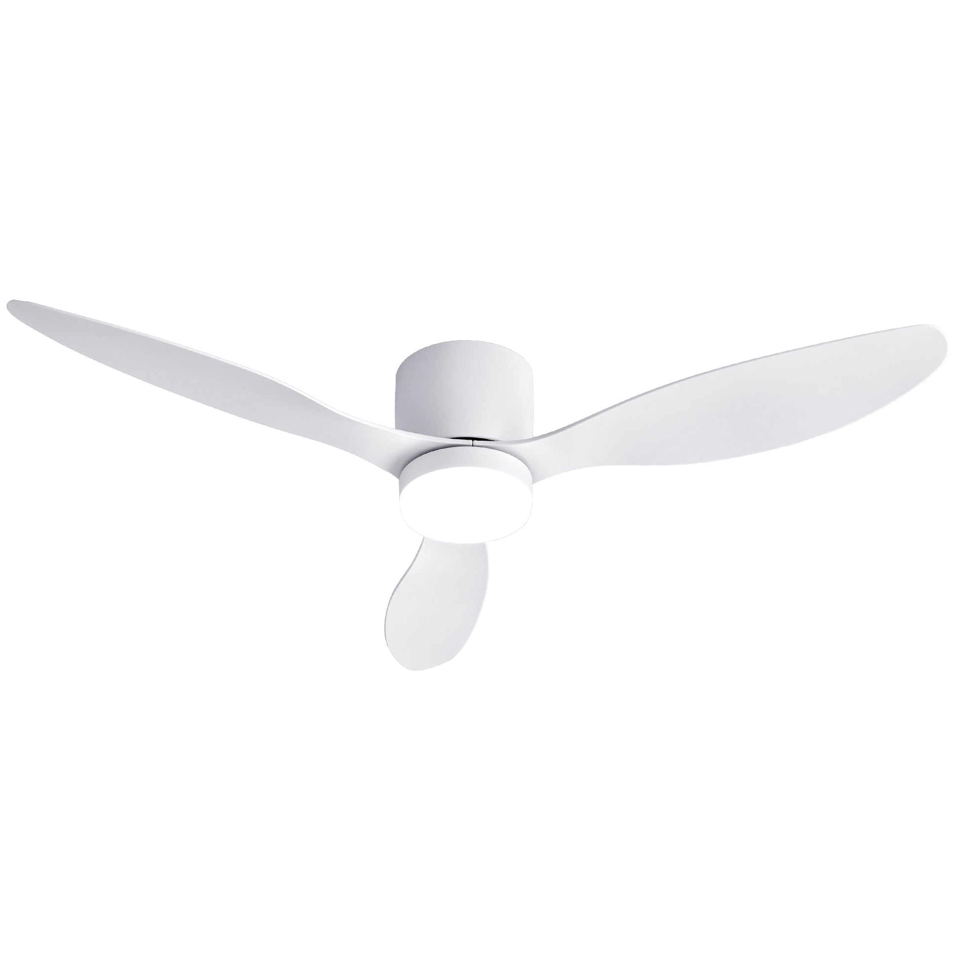 Devanti 52'' Ceiling Fan 3 Blades DC Motor w/Light w/Remote White CF-C-52-70L-WH