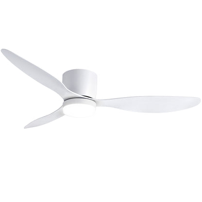 Devanti 52'' Ceiling Fan 3 Blades DC Motor w/Light w/Remote White CF-C-52-70L-WH