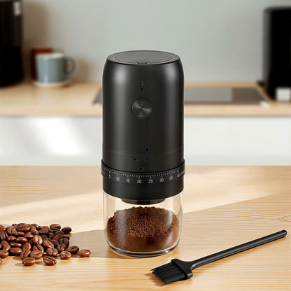 Devanti Electric Coffee Grinder USB-C Rechargeable Portable Coffee Bean Grinder with 40 Precise Grind CF-G-E-40