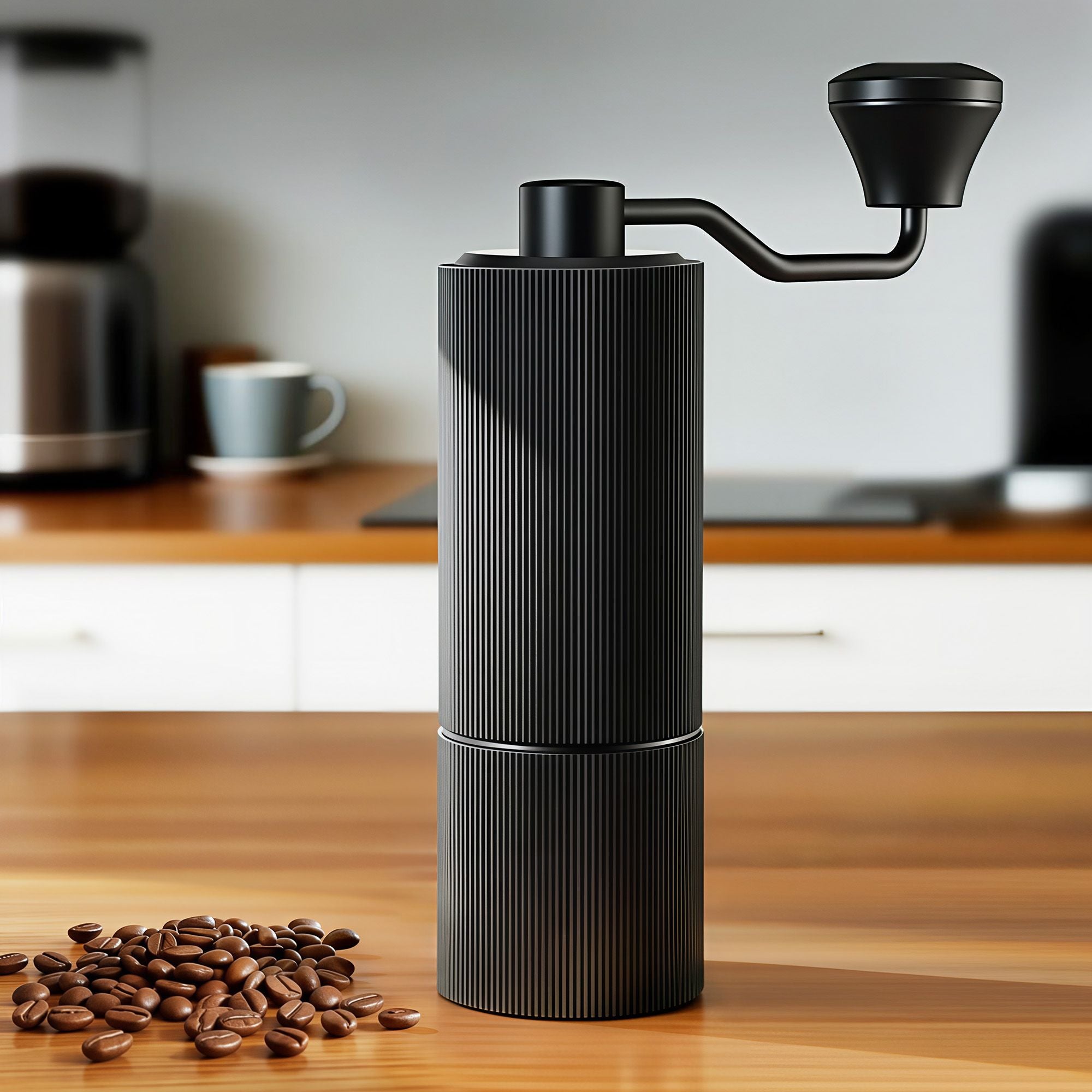 Devanti Manual Coffee Grinder with 24 Adjustable Settings | Hand Coffee Bean Burr Mill for Espresso French CF-G-M-12