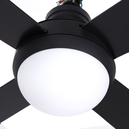 Devanti 52'' Ceiling Fan DC Motor w/Light w/Remote - Black CF-RC-52-BK