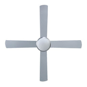 Devanti 52'' Ceiling Fan DC Motor w/Light w/Remote - Silver CF-RC-52-SI