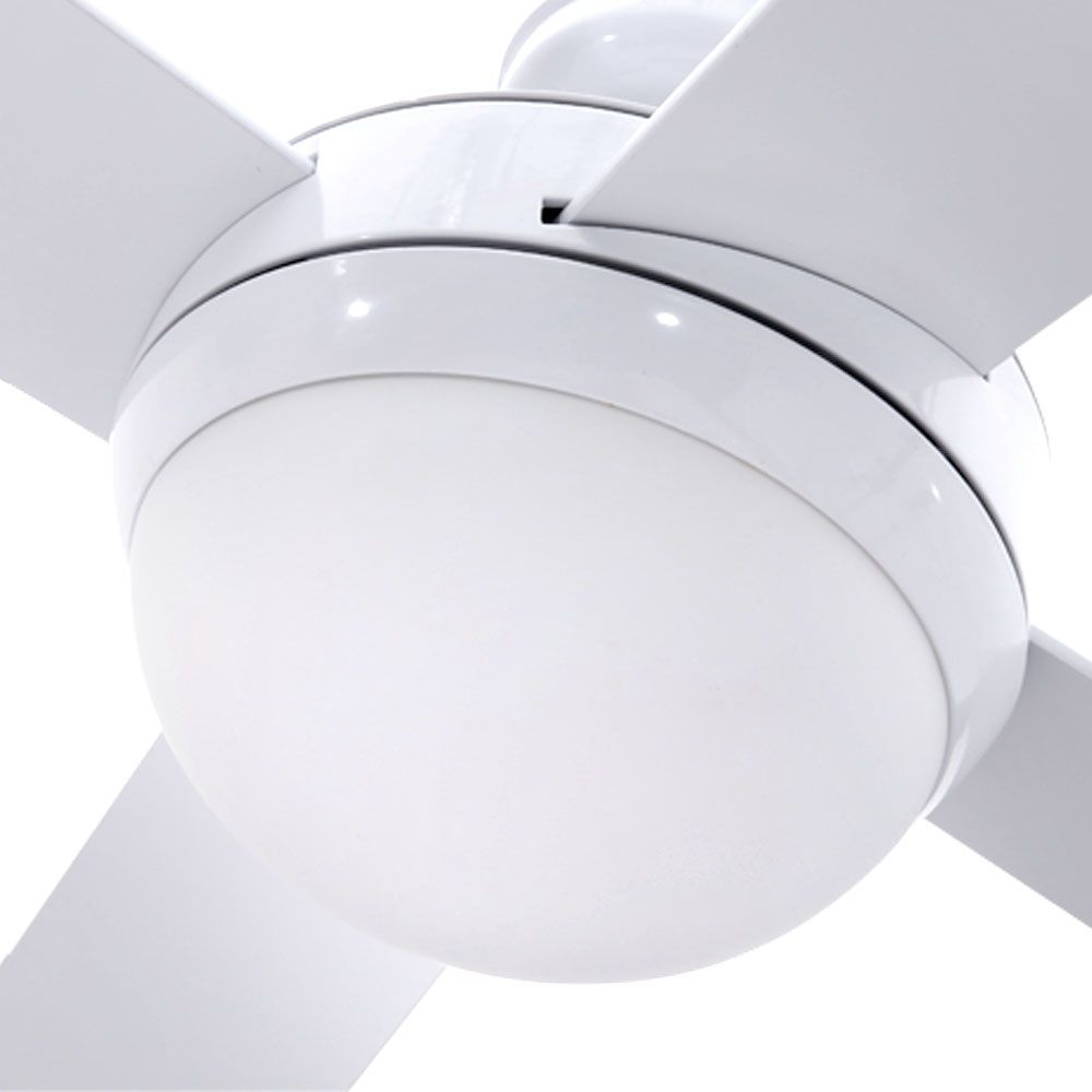Devanti 52'' Ceiling Fan DC Motor w/Light w/Remote - White CF-RC-52-WH