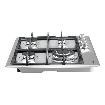 Comfee 60cm Gas Cooktop Stainless Steel 4 Burners Kitchen Stove Cook Top NG LPG CGH60096S