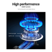 Comfee 60cm Gas Cooktop Stainless Steel 4 Burners Kitchen Stove Cook Top NG LPG CGH60096S