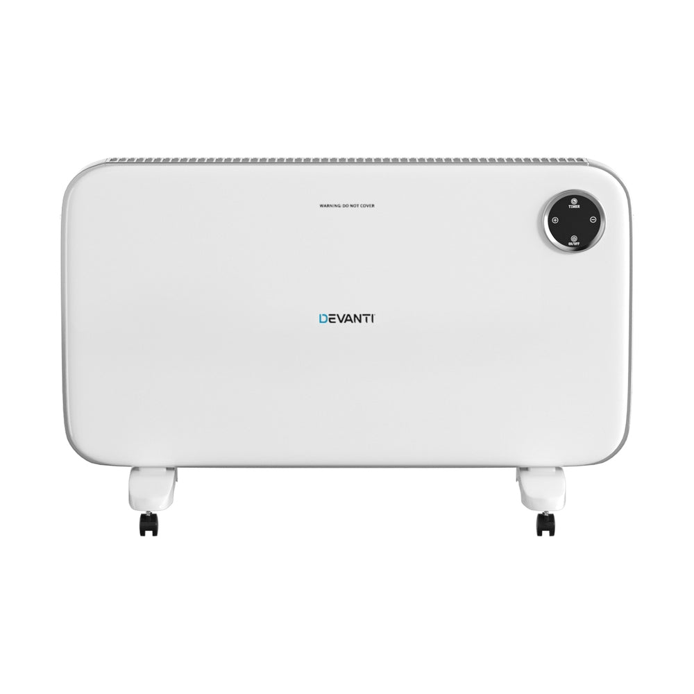 Devanti Electric Convection Heater Panel White 2000W CHP-A-METAL-2000-WH