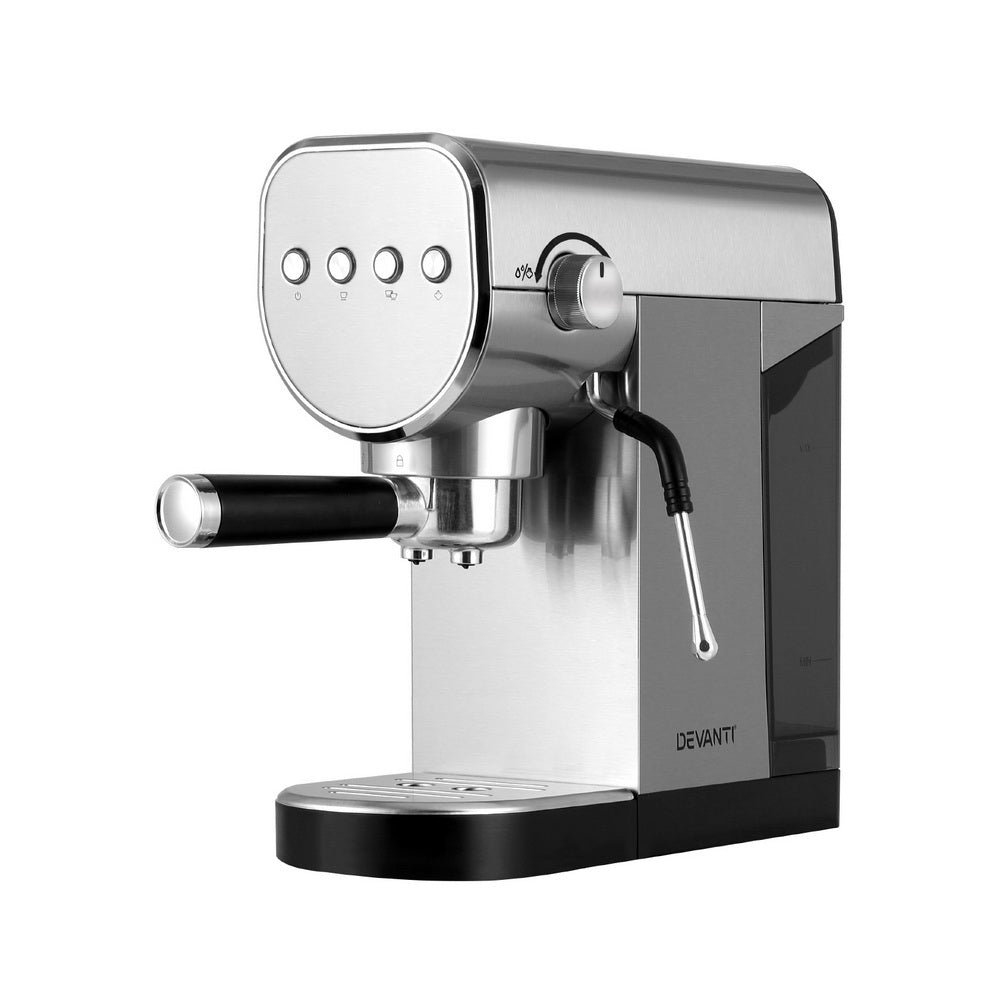 Devanti 20 Bar Coffee Machine Espresso Cafe Maker CM-03-SS