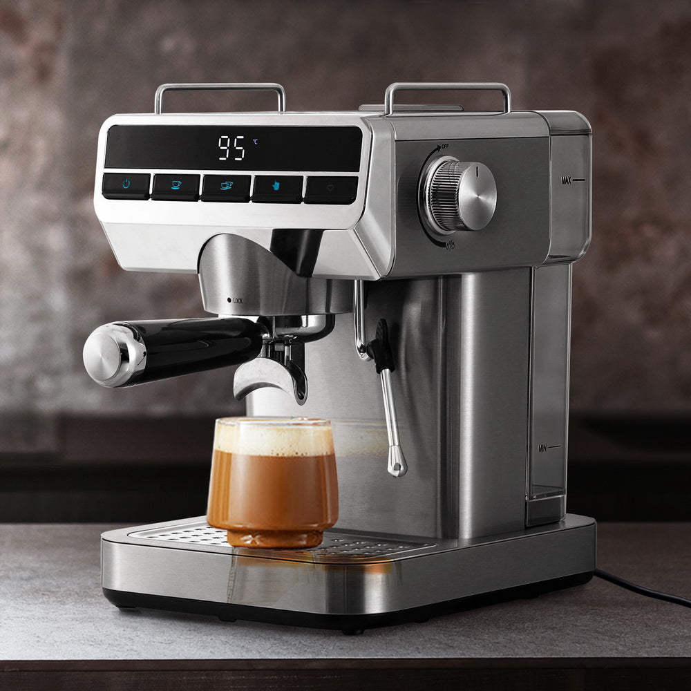 Devanti 20 Bar Coffee Machine Espresso Cafe Maker CM-06-SS