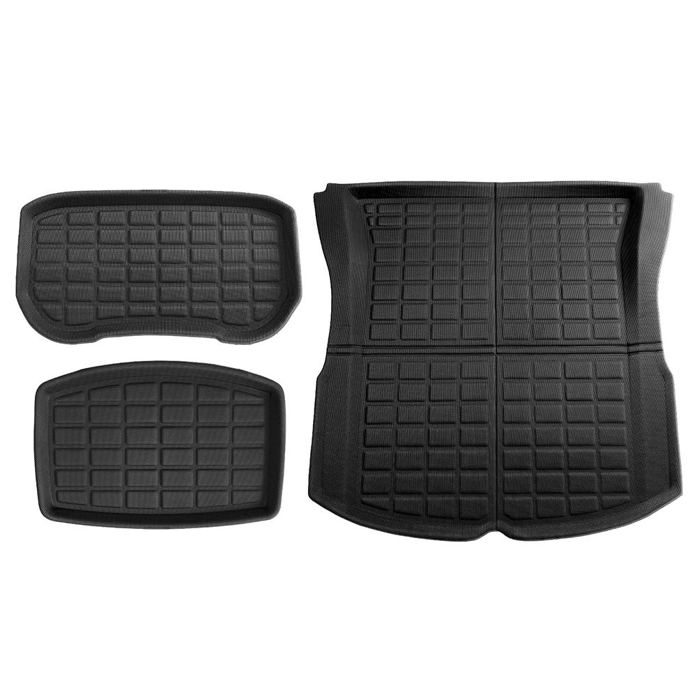 NEW Tesla Model 3 Highland 2024 Boot Liner Rear Frunk Cargo Trunk Mats Weisshorn CMAT-TESLA-MODEL3-RFT2