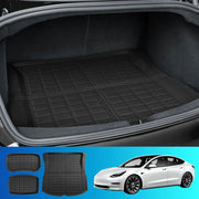 NEW Tesla Model 3 Highland 2024 Boot Liner Rear Frunk Cargo Trunk Mats Weisshorn CMAT-TESLA-MODEL3-RFT2