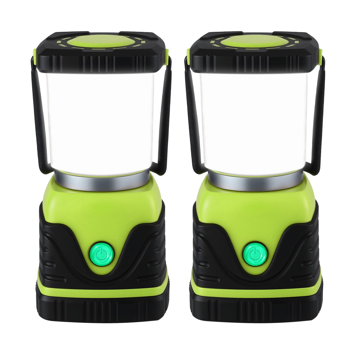 Weisshorn 2-Pack LED Camping Lanterns, 1000LM Super Bright Waterproof Portable Emergency Tent Lights CP-LT-1KLM-1SET-GR