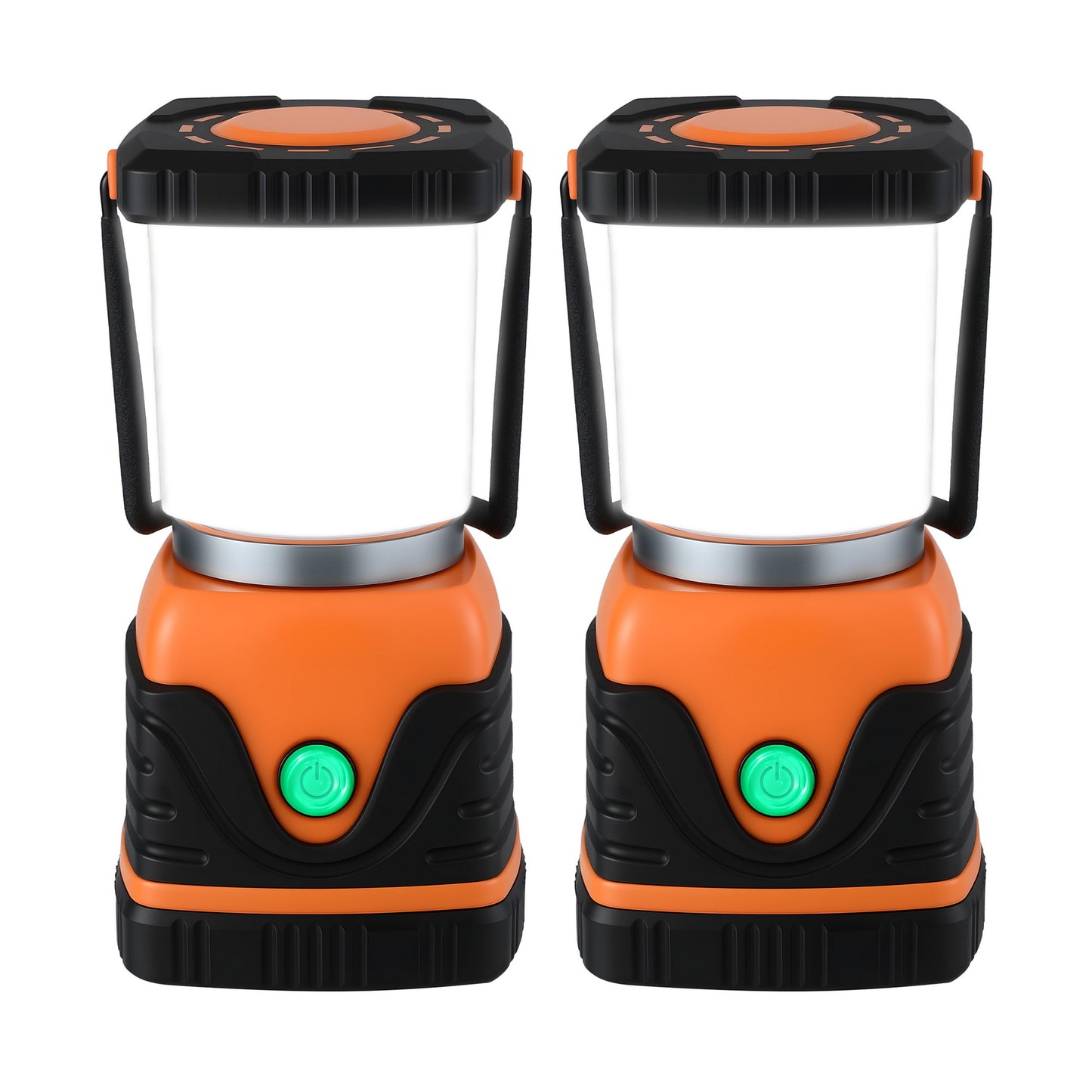 Weisshorn 2-Pack LED Camping Lanterns, 1000LM Super Bright Waterproof Portable Emergency Tent Lights CP-LT-1KLM-1SET-OR