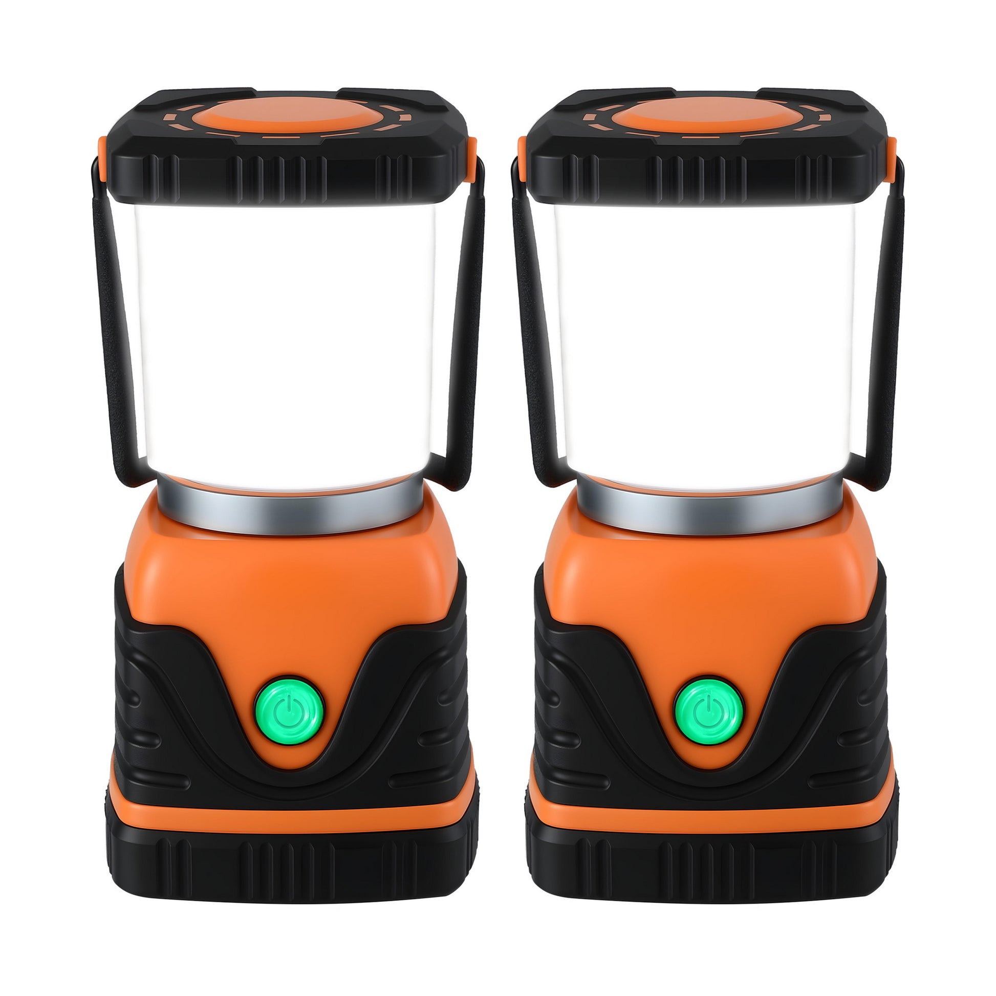 Weisshorn 2-Pack LED Camping Lanterns, 1000LM Super Bright Waterproof Portable Emergency Tent Lights CP-LT-1KLM-1SET-OR