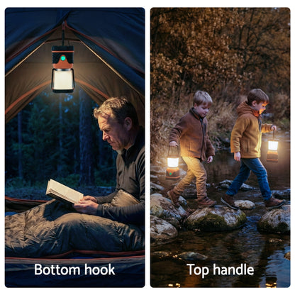 Weisshorn 2-Pack LED Camping Lanterns, 1000LM Super Bright Waterproof Portable Emergency Tent Lights CP-LT-1KLM-1SET-OR